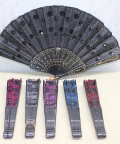 TTT Plastik Pullu Yelpaze Siyah Renk