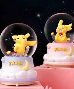 TTT Pokemon İçi Dönmeli Üflemeli Işıklı Müzikli Kar Küresi Büyük Boy
