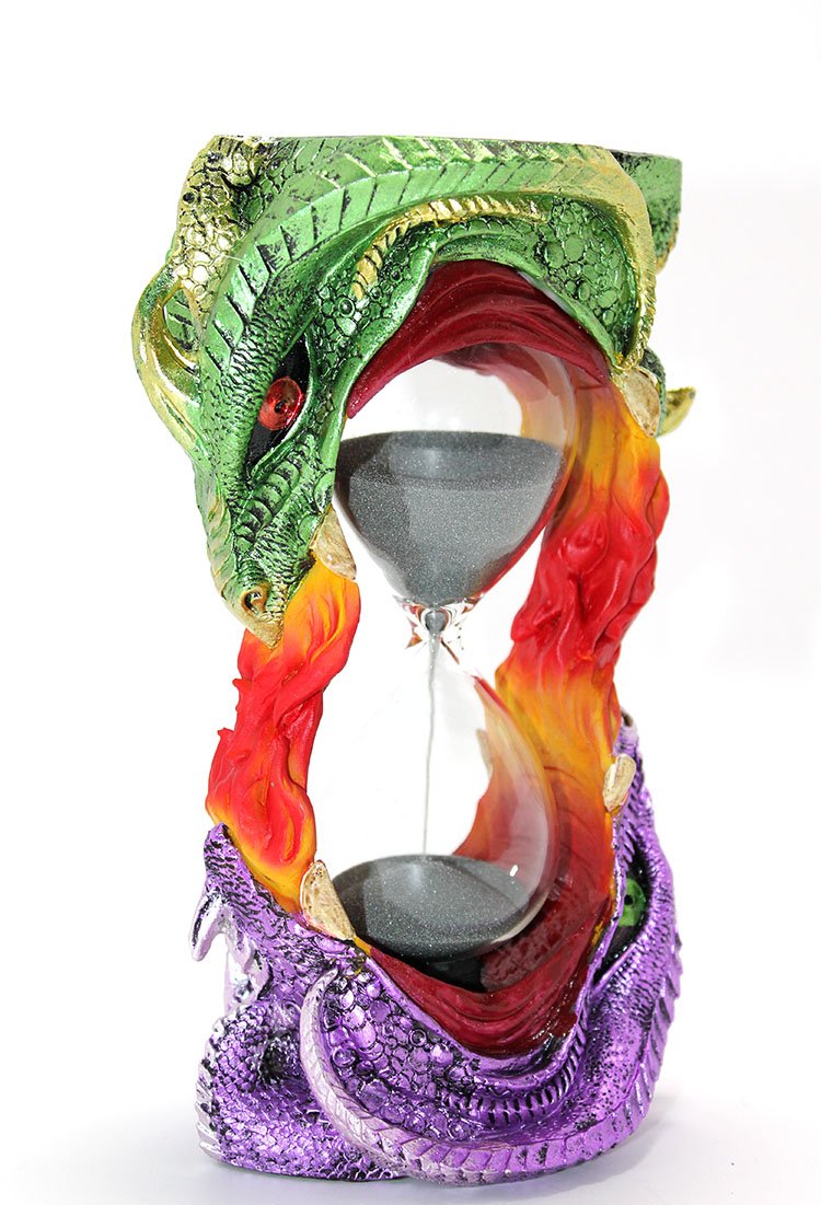 TTT Polyester Dragon Tasarımlı Kum Saati Model 1