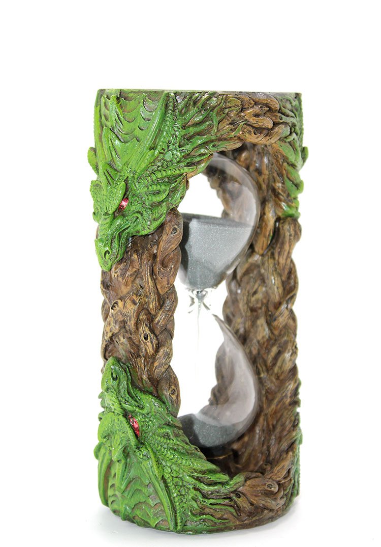 TTT Polyester Dragon Tasarımlı Kum Saati Model 2