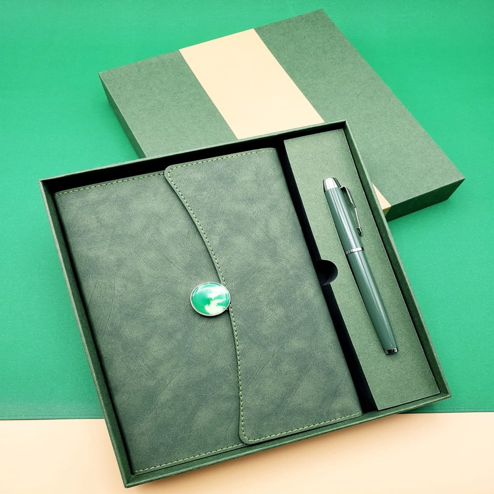 TTT Promosyon Defter Kalem Seti Yeşil Renk