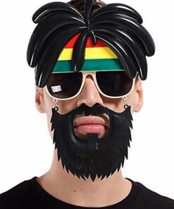 TTT Rasta Peruklu Bob Marley Parti Gözlüğü