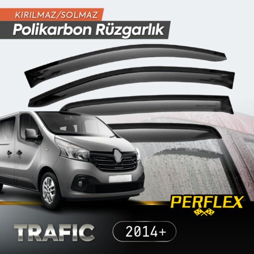 TTT Renault Trafic 2014+ Cam Rüzgarlığı V2 Düz
