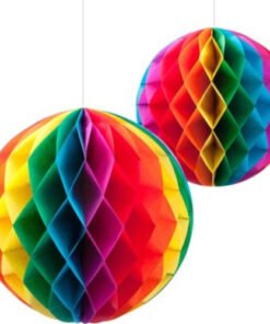 TTT Rengarenk Kağıt Süs Fener 30 cm 1 adet