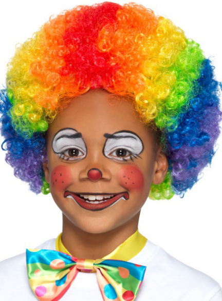 TTT Rengarenk Kıvırcık Afro Peruk Bonus Saç