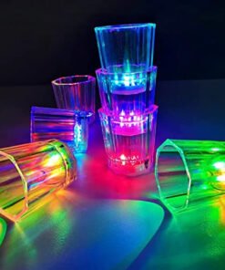 TTT Renkli Led Parlayan Fiber Optik Glow Işıklı Bardak 1 Adet