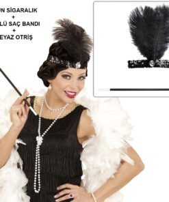 TTT Retro Charliston Aksesuar Seti – Gatsby Kostüm Seti