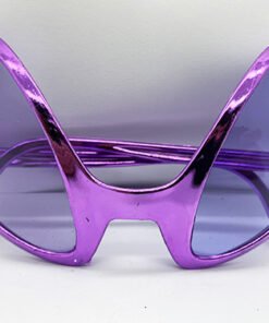 TTT Retro Gözlük - 80 li 90 lı Yıllar Parti Gözlüğü Mor Renk