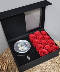 TTT Romantik Gül ve İstiridye İnci Kolye Seti