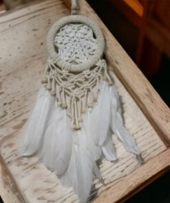 TTT Rüya Kovan Dream Catcher Beyaz Kuş Tüylü