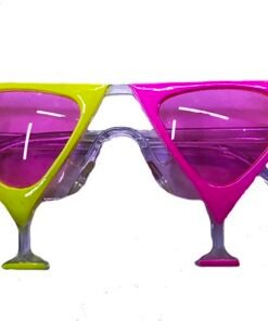 TTT Sarı Pembe Renk Martini Parti Gözlüğü