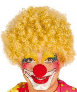 TTT Sarı Renk Kıvırcık Afro Palyaço Seti