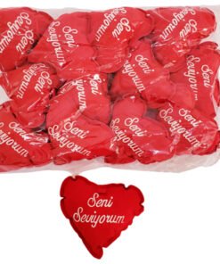 TTT Seni Seviyorum Yazılı Kalp Yastık