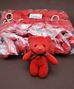 TTT Sevimli Ayıcık Anahtarlık Kırmızı Renk