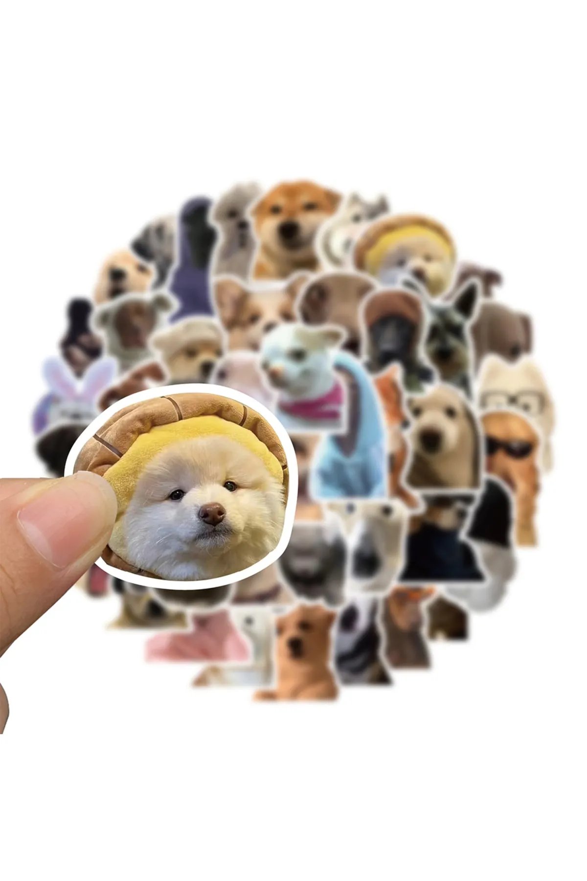 TTT Sevimli Köpek Çıkartmaları Laptop Notebook Tablet Sticker Seti