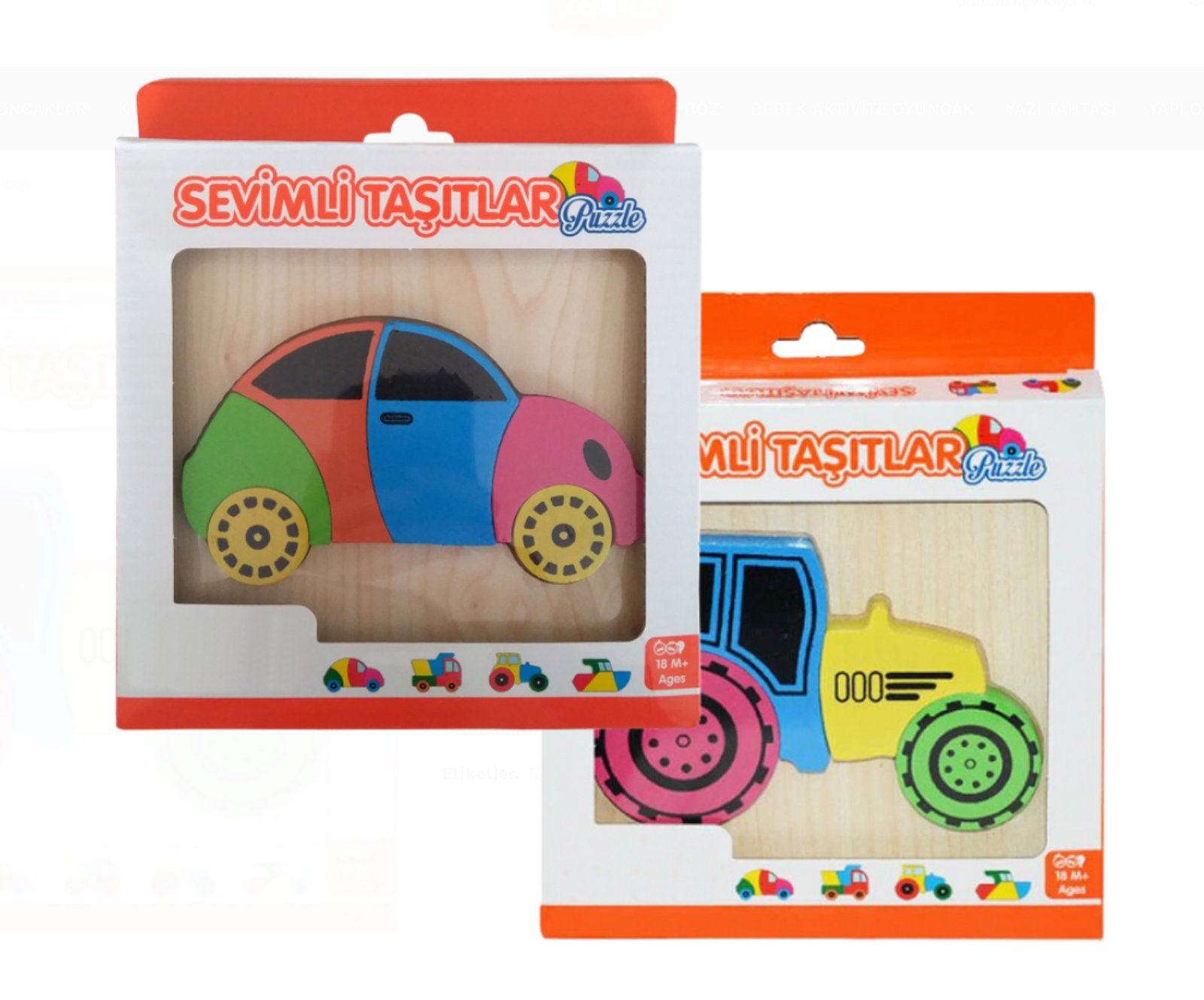 TTT Sevimli Taşıtlar Yapboz