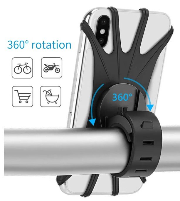 TTT Silikon Esnek Bisiklet Telefon Tutucu