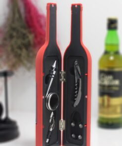 TTT Şişe Tirbuşon Seti Büyük Boy Kırmızı