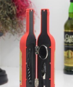 TTT Şişe Tirbuşon Seti Küçük Boy Kırmızı