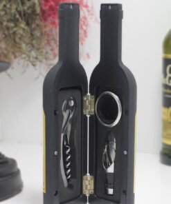 TTT Şişe Tirbuşon Seti Küçük Boy Siyah Renk