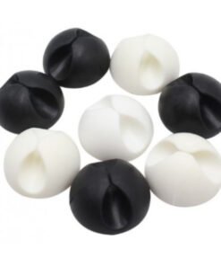 TTT Siyah Beyaz Kablo Sabitleme Klipsi 10'lu