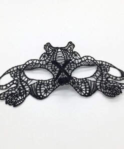 TTT Siyah Dantel İşlemeli Balo Maskesi 11 No
