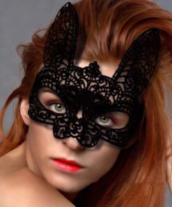 TTT Siyah Dantel Kesim Balo Parti Maskesi 7 No