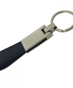 TTT Siyah Deri Metal Anahtarlık