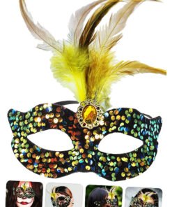 TTT Siyah Kadife Parti Maskesi