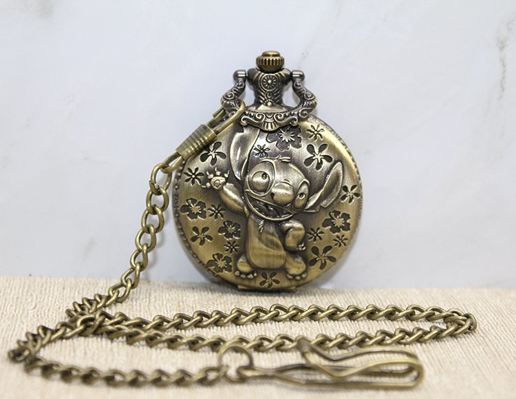 TTT Stitch Tasarımlı Köstekli Saat