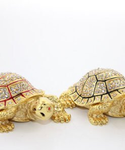 TTT Swarovski Taşlı Kaplumbağa Figürü Model 1