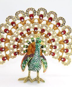 TTT Swarovski Taşlı Tavuskuşu Model 3