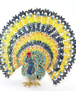 TTT Swarovski Taşlı Tavuskuşu Model 7