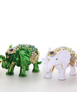 TTT Swarovski Taşlı Tekli Fil Figürü Model 7