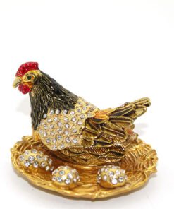 TTT Swarovski Taşlı Yumurtalı Tekli Tavuk Model 2