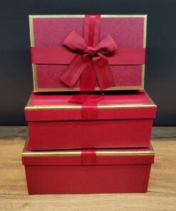 TTT Tasarım 3'lü Kurdeleli Hediye Kutusu Seti