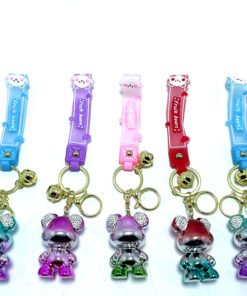 TTT Taşlı Ayıcık Silikon Anahtarlık