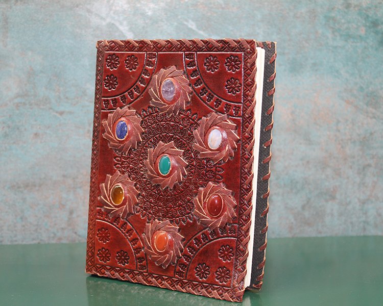 TTT Taşlı Deri Defter Model 10