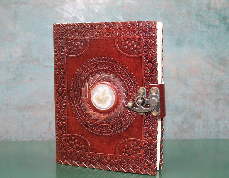 TTT Taşlı Deri Defter Model 11