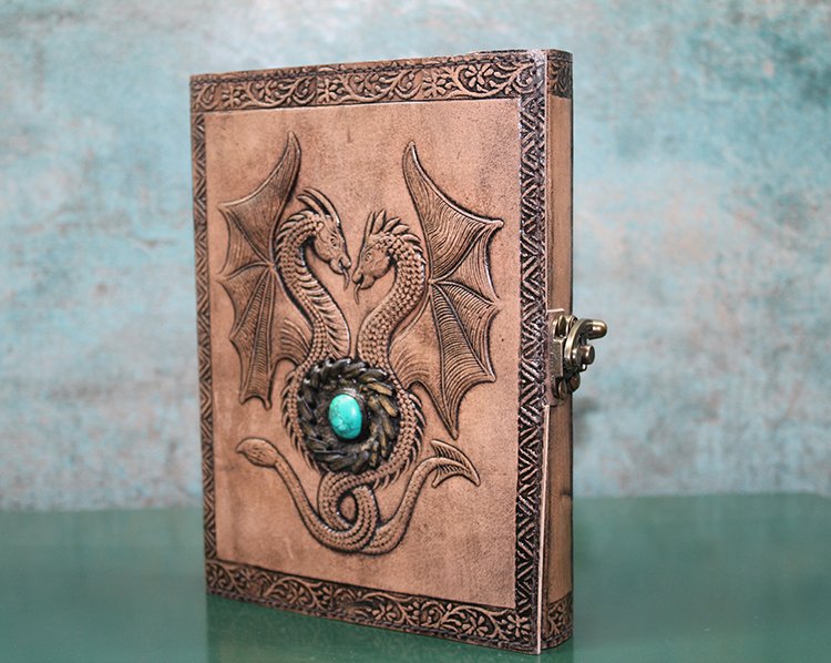 TTT Taşlı Deri Defter Model 8