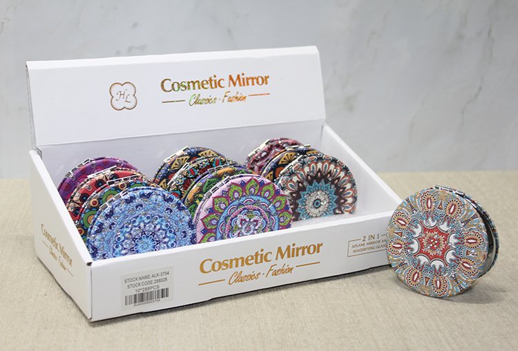 TTT Taşlı El Aynası Yuvarlak İnce Model 3