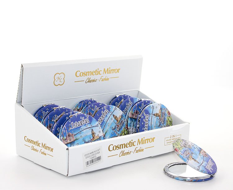 TTT Taşlı İstanbul Tasarımı El Aynası İnce Model 3