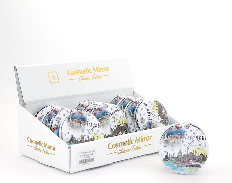 TTT Taşlı İstanbul Tasarımı El Aynası Kalın Model 4