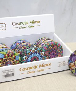 TTT Taşlı Yuvarlak El Aynası Kalın Model 4