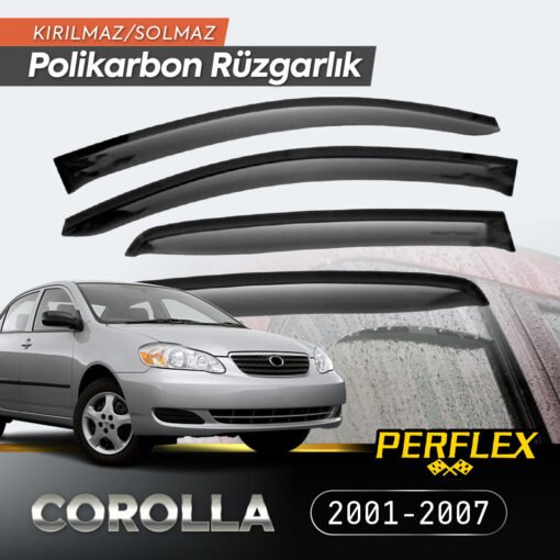 TTT Toyota Corolla 2001-2007 Cam Rüzgarlığı V2 Düz