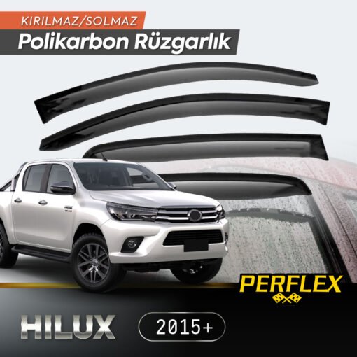 TTT Toyota Hilux 2015+ Cam Rüzgarlığı V2 Düz