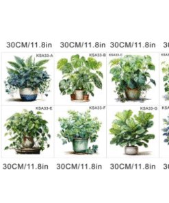 TTT Tropikal Bitkiler Duvar Stickerı Model A