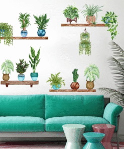 TTT Tropikal Bitkiler Duvar Stickerı Model B