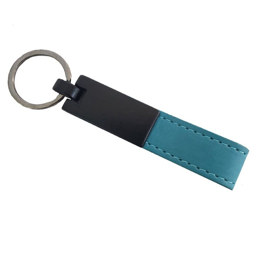 TTT Turkuaz Deri Metal Anahtarlık