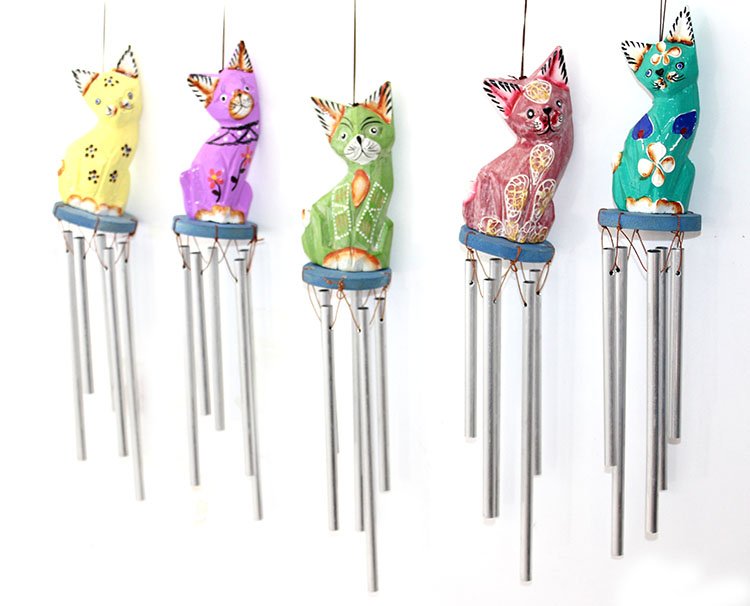 TTT Üstü Ahşap Altı Metal Rüzgar Çanı